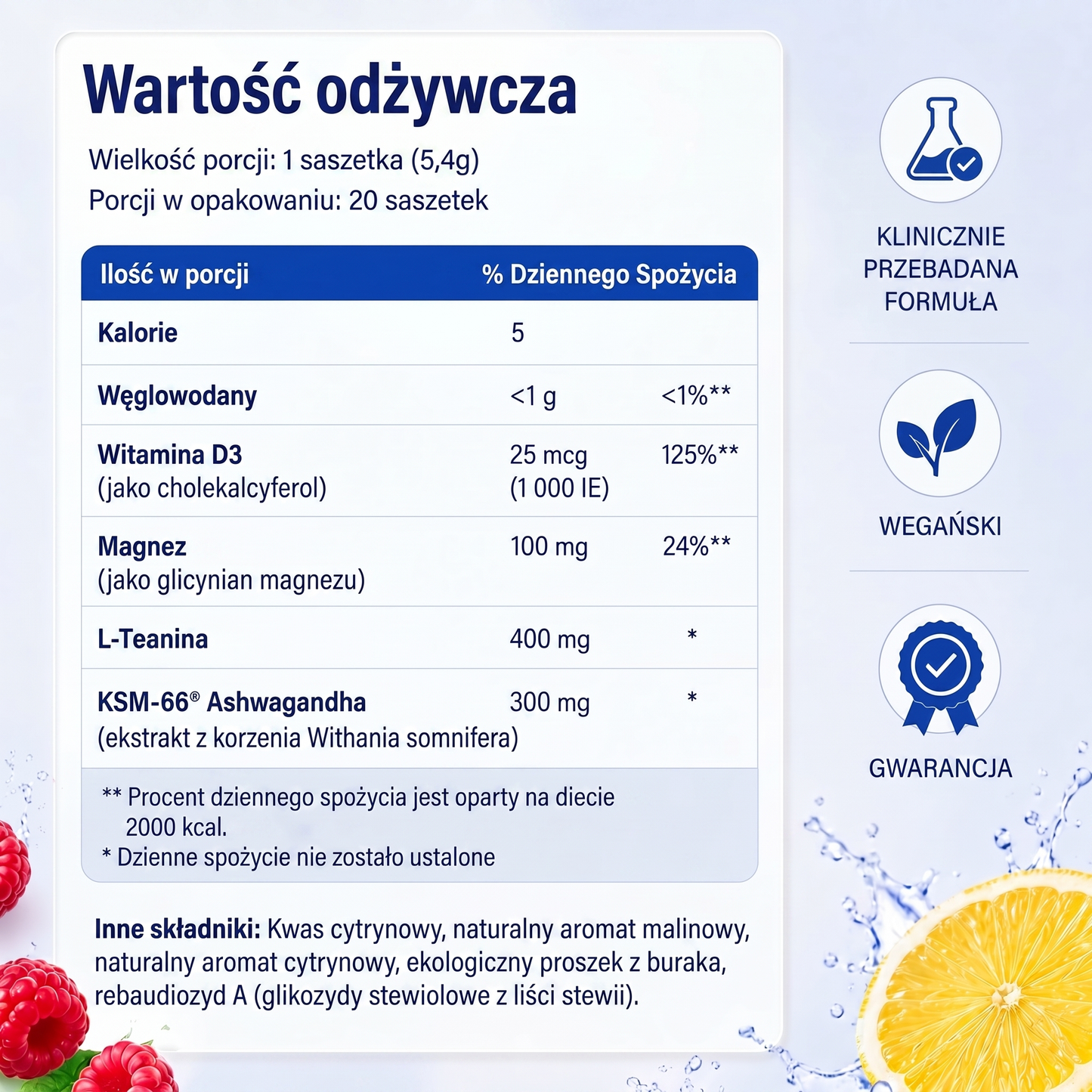 Relaksująca mieszanka do picia